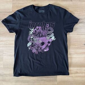 Incubus Black Shirt Octopus In A Skull Graphic Misprint Misfits Tag Size XL Band